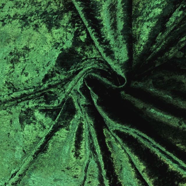 Crushed Velvet Forest Green